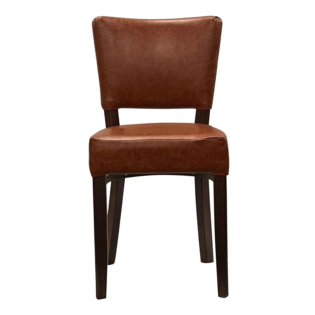 Oregon Dining Chair with Bison Tan Vinyl Pack of 2 (DP658)