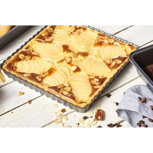De Buyer Non-Stick Square Fluted Tart Mould 230mm (DP744)