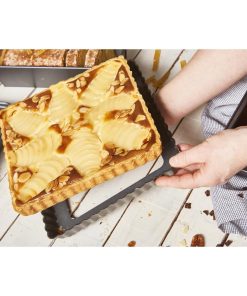 De Buyer Non-Stick Square Fluted Tart Mould 230mm (DP744)