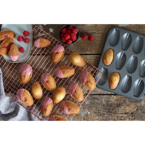 De Buyer Non-Stick 12 Hole Madeline Mould Tray (DP746)