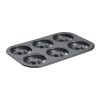 De Buyer Non-Stick 6 Hole 8cm Mini-Savarins Mould (DP748)