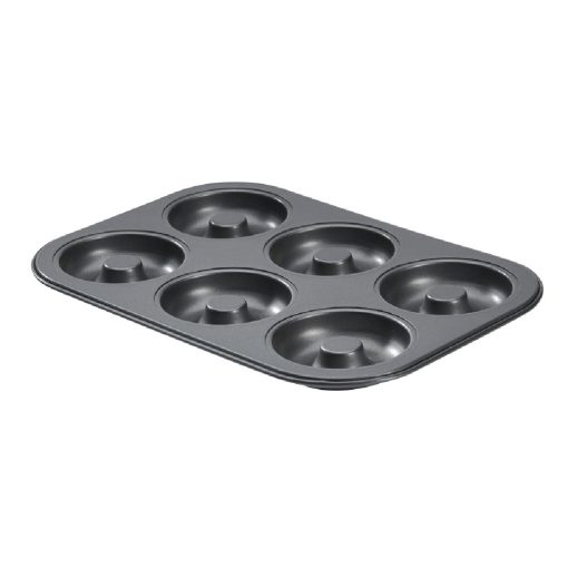 De Buyer Non-Stick 6 Hole 8cm Mini-Savarins Mould (DP748)