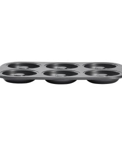 De Buyer Non-Stick 6 Hole 8cm Mini-Savarins Mould (DP748)