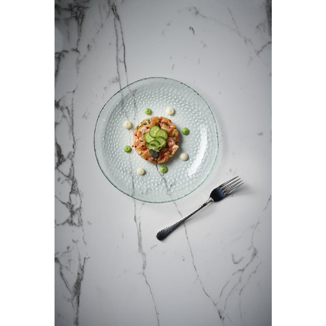 Churchill Isla Glass Clear Organic Glass Round Plate 295mm 6 Pack (DX132)