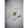 Churchill Isla Glass Clear Organic Glass Oval Platter 300mm 6 Pack (DX136)