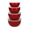 KitchenAid Prep Bowls with Lids Empire Red 4 Pack (DX311)