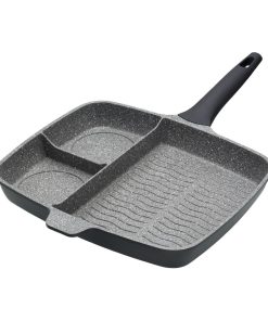 MasterClass Three Section Aluminium Grill Pan 33cm (DX378)