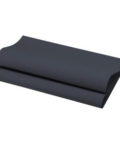 BIO Dunisoft Dinner Napkin Black 400x400mm 360 Pack (DX503)