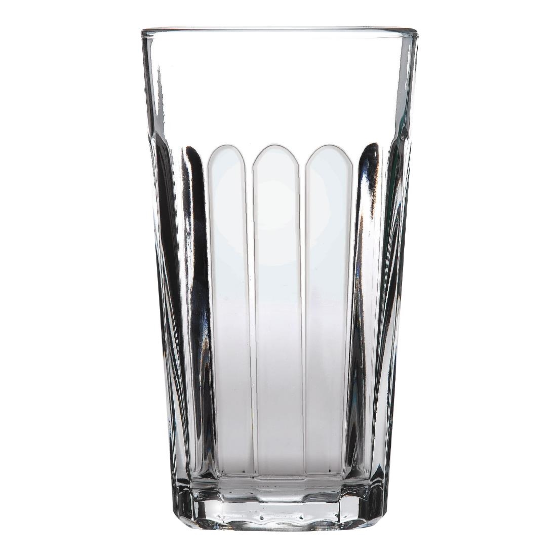 Onis Panelled Hi Ball Glasses 350ml Lined 350ml 12 Pack (DX703)