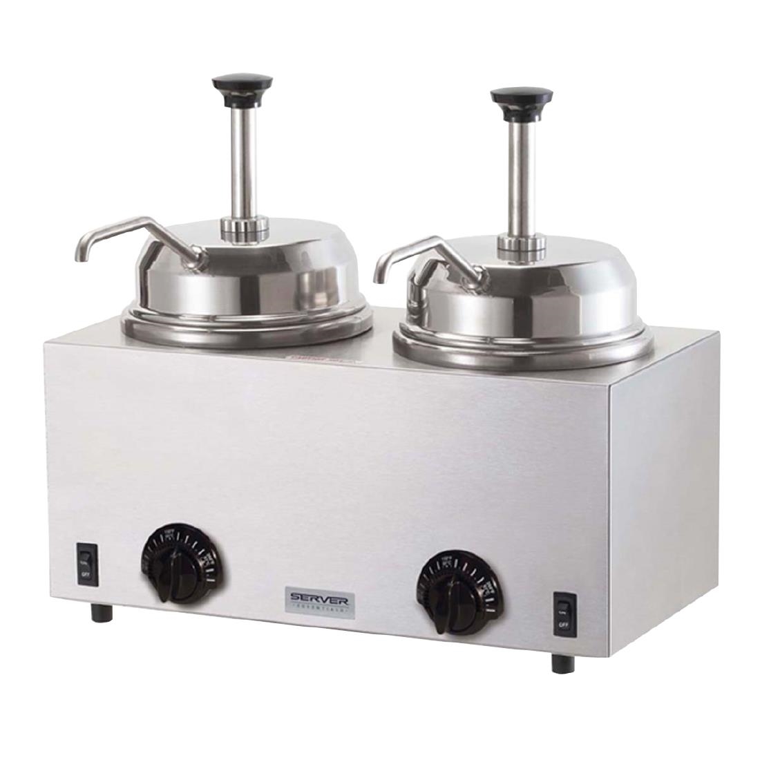 Server Products Twin Fudge Server with 2 Pumps 84990 (DX737)