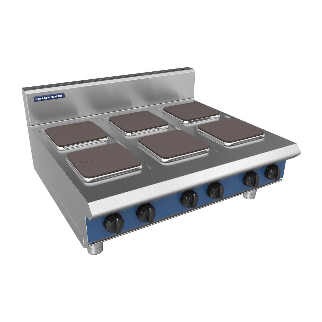 Blue Seal 6 Plate Countertop Hob 15-6kW E516S-B (DX743)