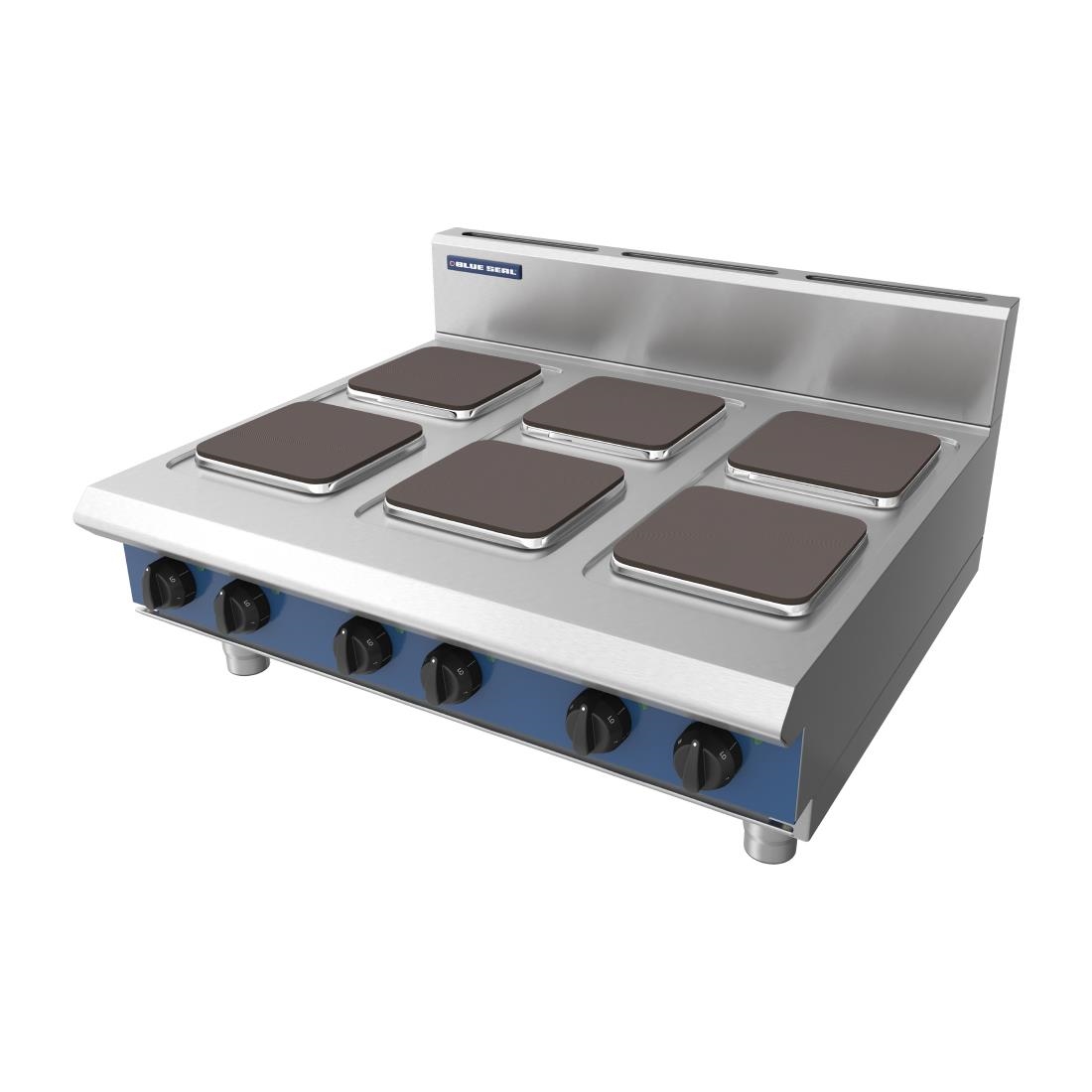 Blue Seal 6 Plate Countertop Hob 15-6kW E516S-B (DX743)