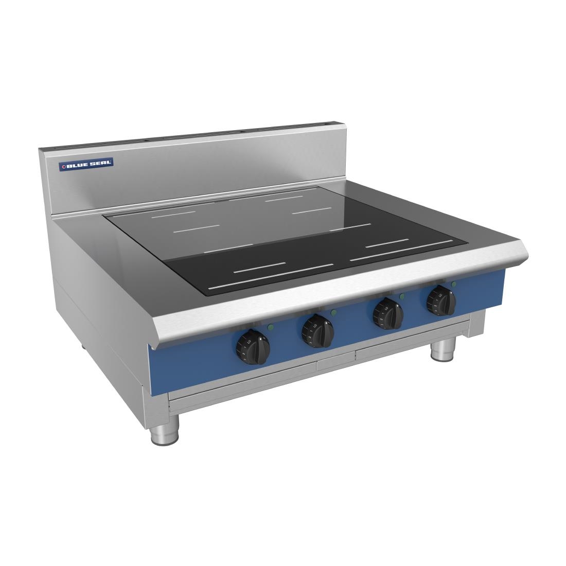 Blue Seal 4 Zone Countertop Full Area Induction Hob 20kW IN514F-B (DX759)