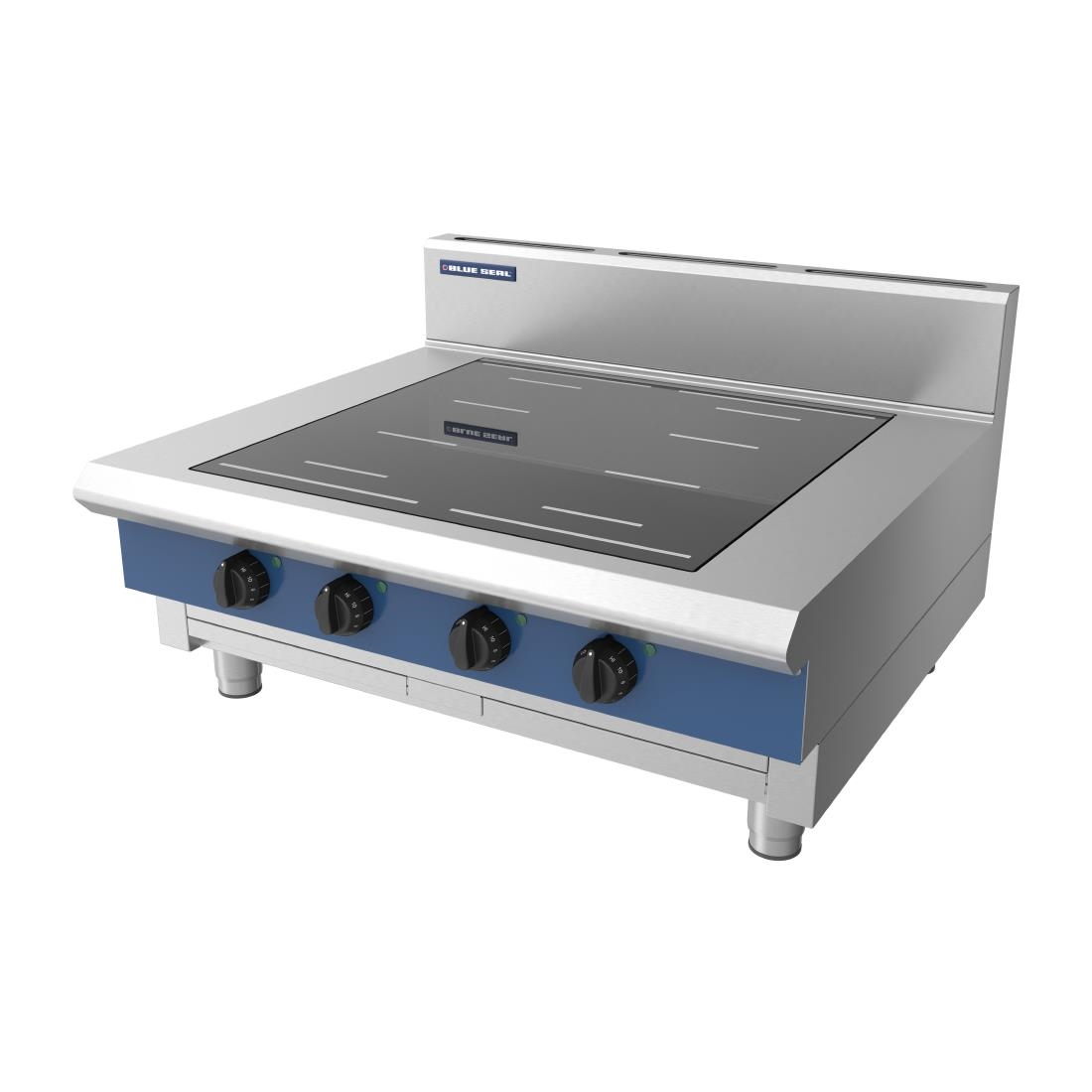 Blue Seal 4 Zone Countertop Full Area Induction Hob 20kW IN514F-B (DX759)
