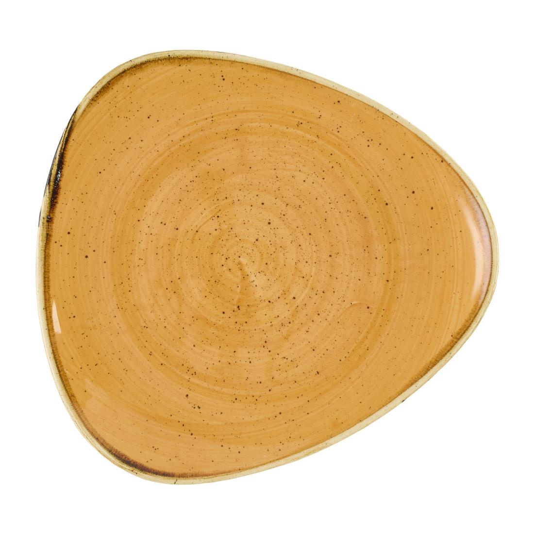Churchill Stonecast Tangerine Triangle Plate 229mm 12 Pack (DX778)