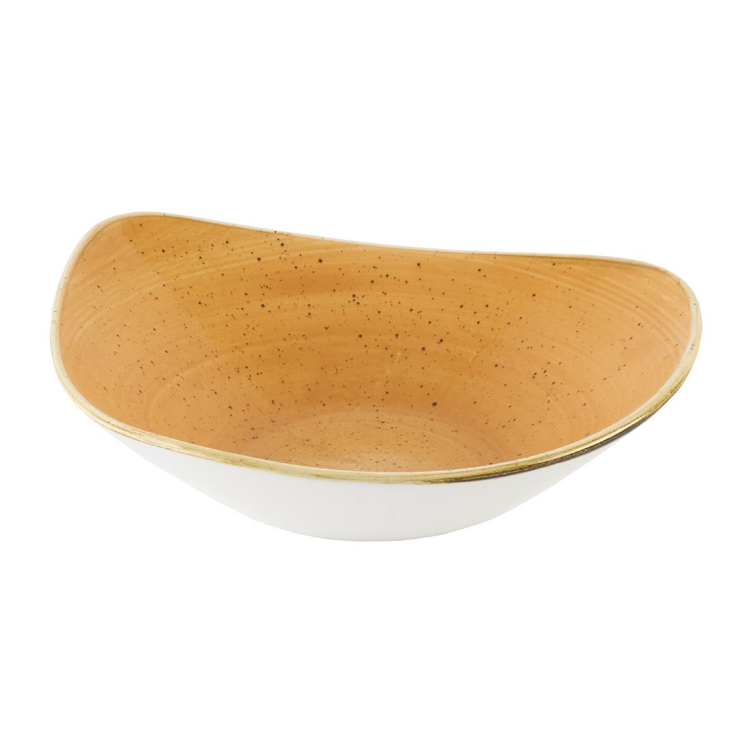 Churchill Stonecast Tangerine Triangle Bowl 235mm 12 Pack (DX779)