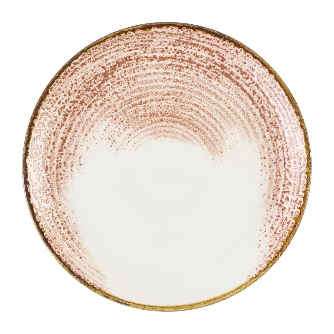 Churchill Studio Prints Homespun Accents Coral Coupe Plate 288mm 12 Pack (DX794)