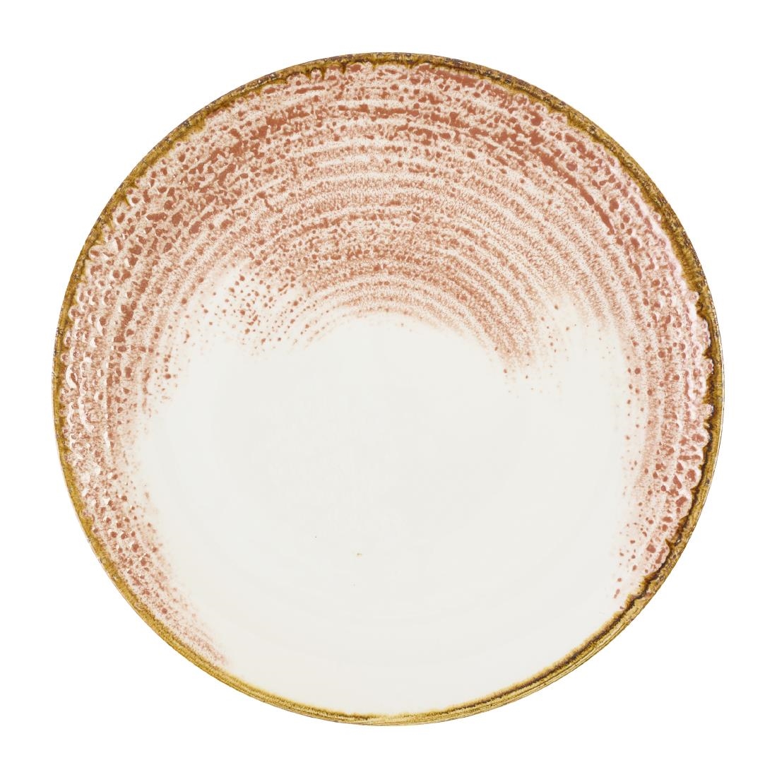Churchill Studio Prints Homespun Accents Coral Coupe Plate 260mm 12 Pack (DX795)