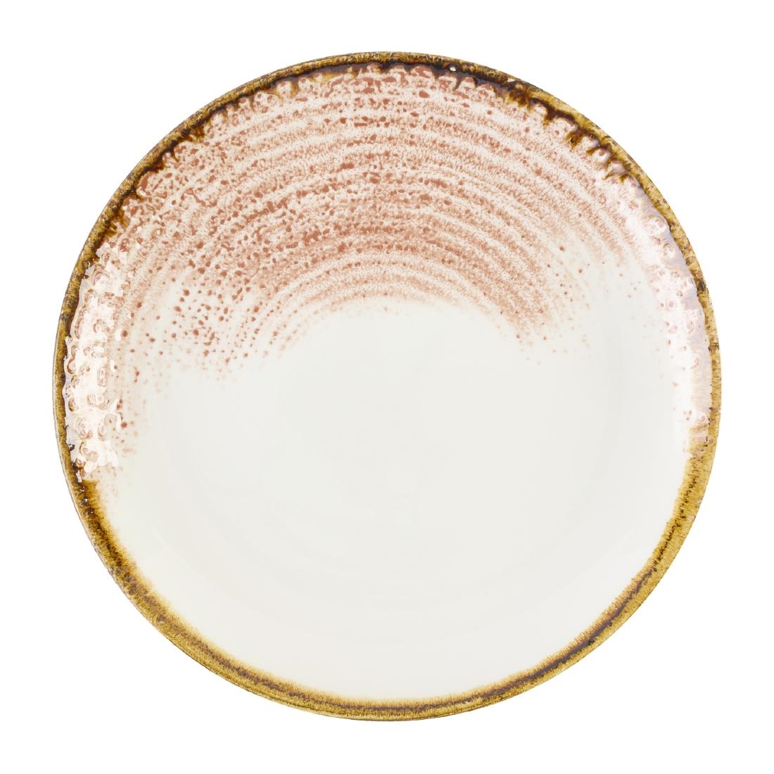 Churchill Studio Prints Homespun Accents Coral Coupe Plate 217mm 12 Pack (DX796)
