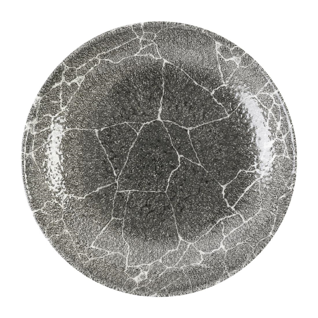 Churchill Studio Prints Kintsugi Quartz Black Coupe Bowl 248mm12 Pack (DX808)