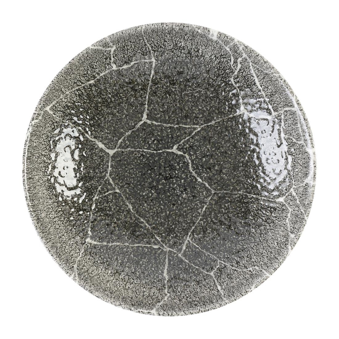 Churchill Studio Prints Kintsugi Quartz Black Coupe Bowl 182mm 12 Pack (DX809)