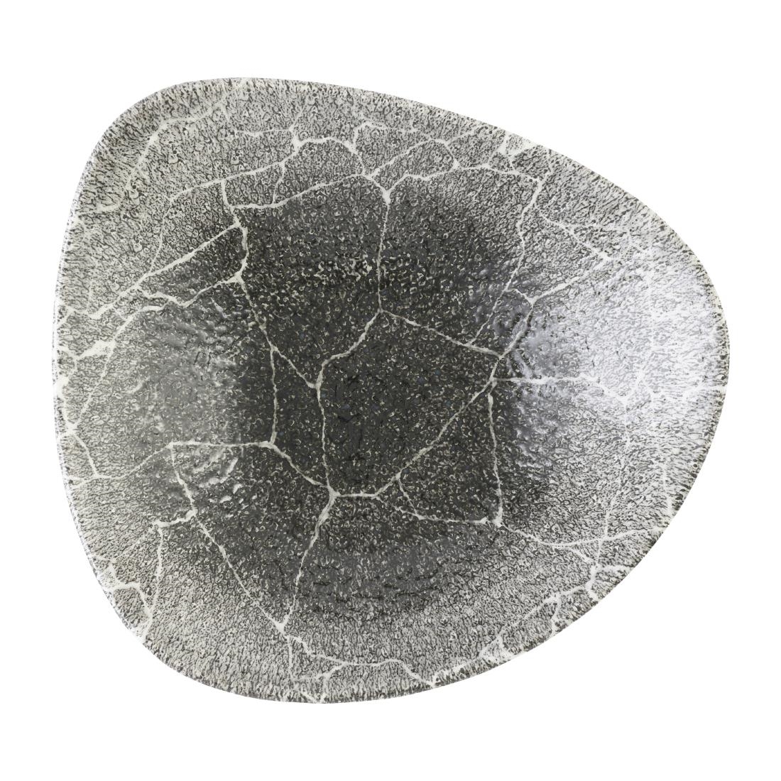 Churchill Studio Prints Kintsugi Quartz Black Triangle Bowl 235mm 12 Pack (DX812)