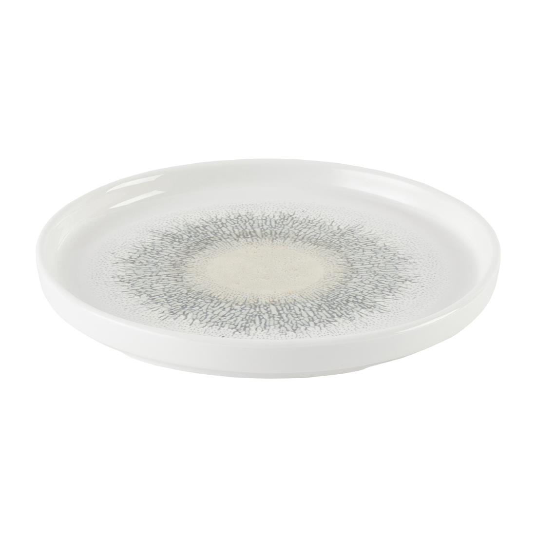 Churchill Studio Prints Fusion Agate Grey Chefs Walled Plate 260mm 6 Pack (DX830)