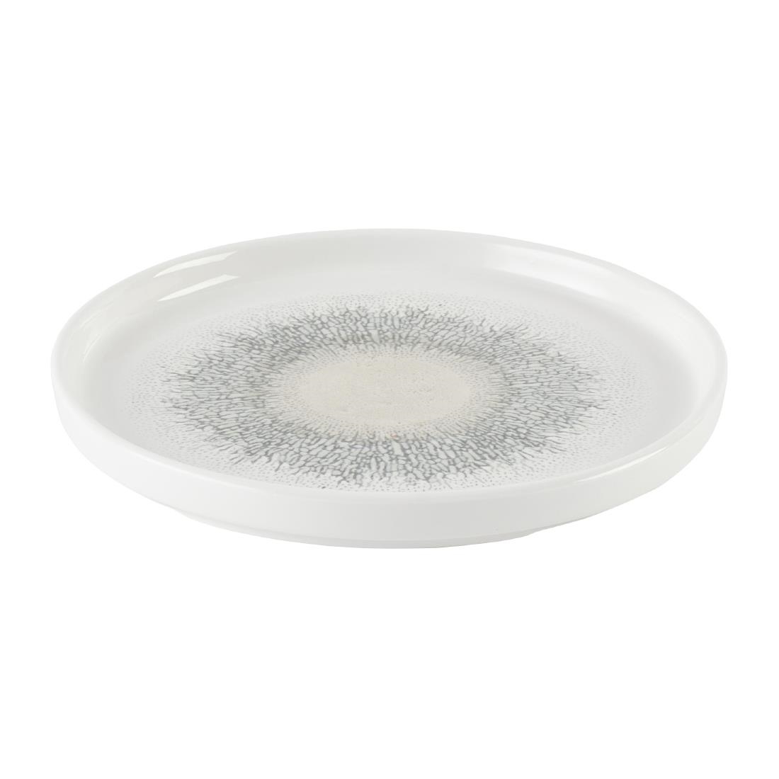 Churchill Studio Prints Fusion Agate Grey Chefs Walled Plate 210mm 6 Pack (DX831)
