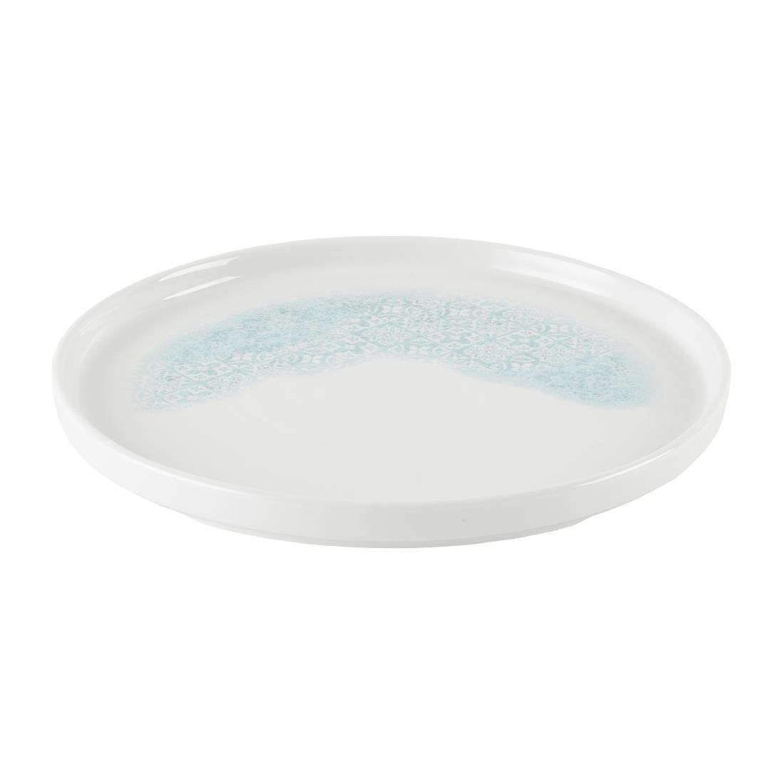 Churchill Vintage Prints Med Tiles Aquamarine Chefs Walled Plate 260mm 6 Pack (DX834)