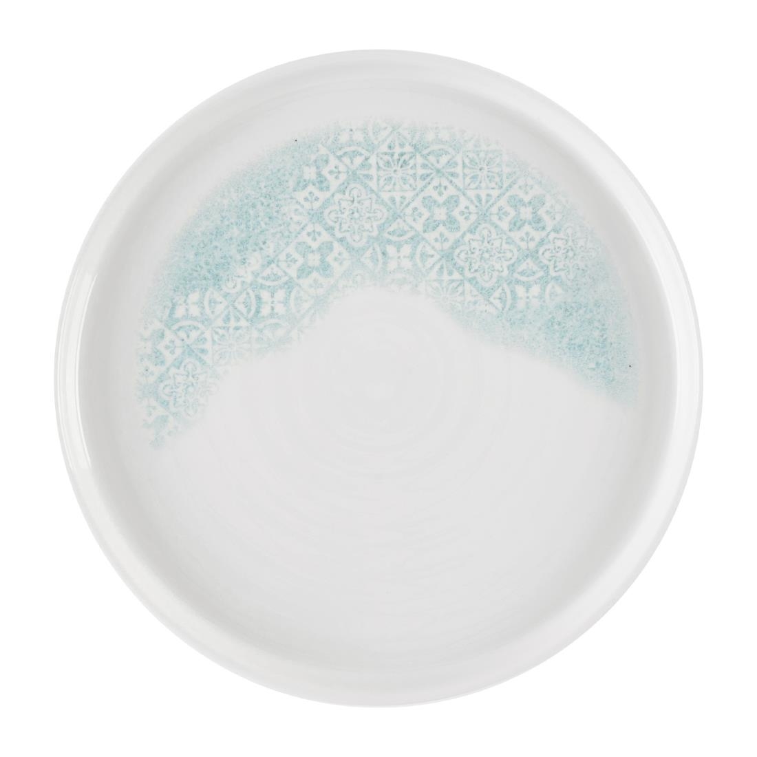Churchill Vintage Prints Med Tiles Aquamarine Chefs Walled Plate 210mm 6 Pack (DX835)