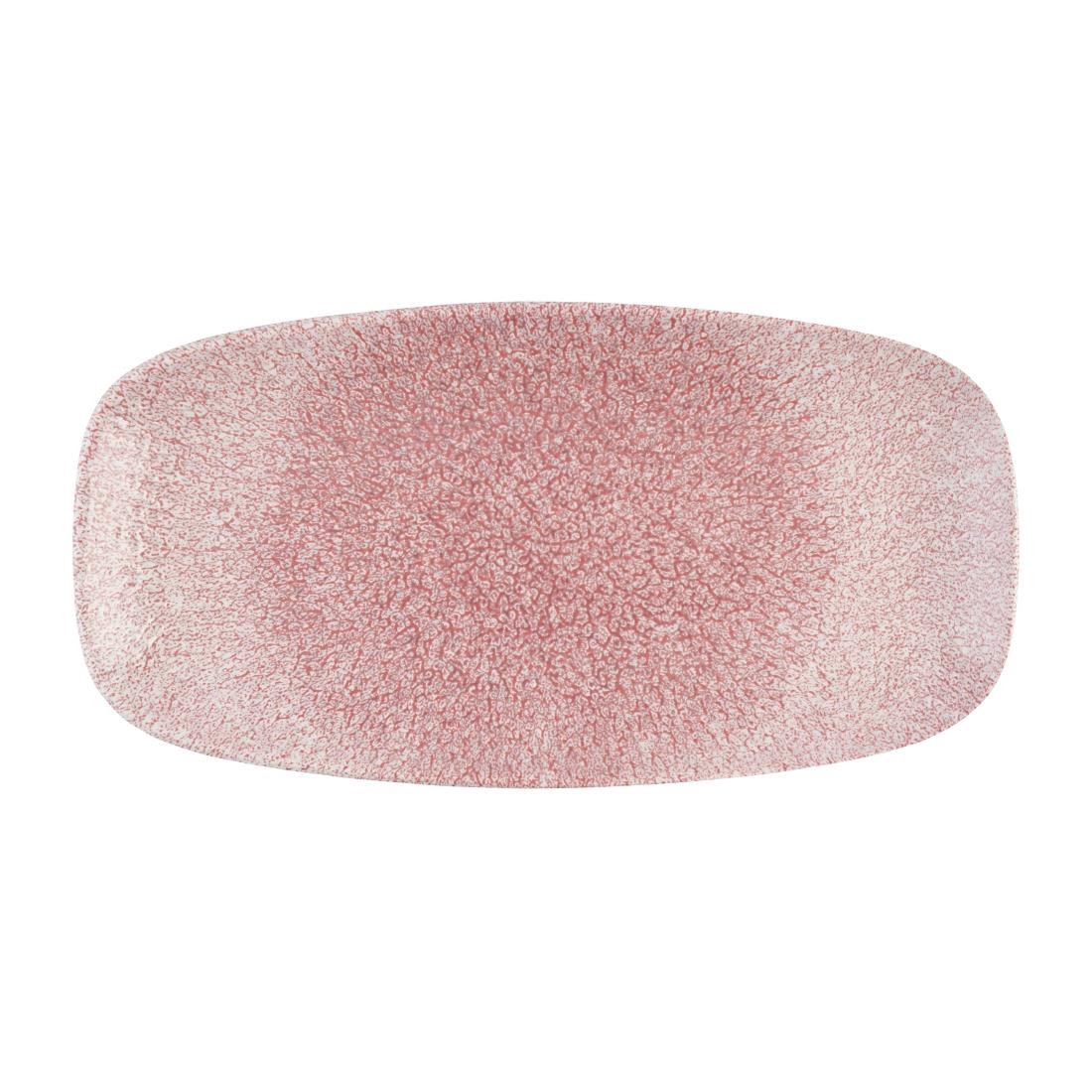 Churchill Studio Prints Raku Rose Quartz Pink Chefs Oblong Plate No- 3  - 153 x 298mm 12 Pack (DX843)