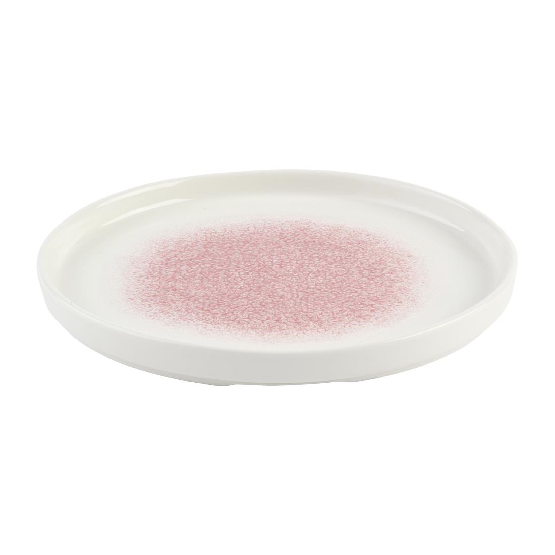 Churchill Studio Prints Raku Rose Quartz Pink Chefs Walled Plate 210mm Pack of 6 (DX845)