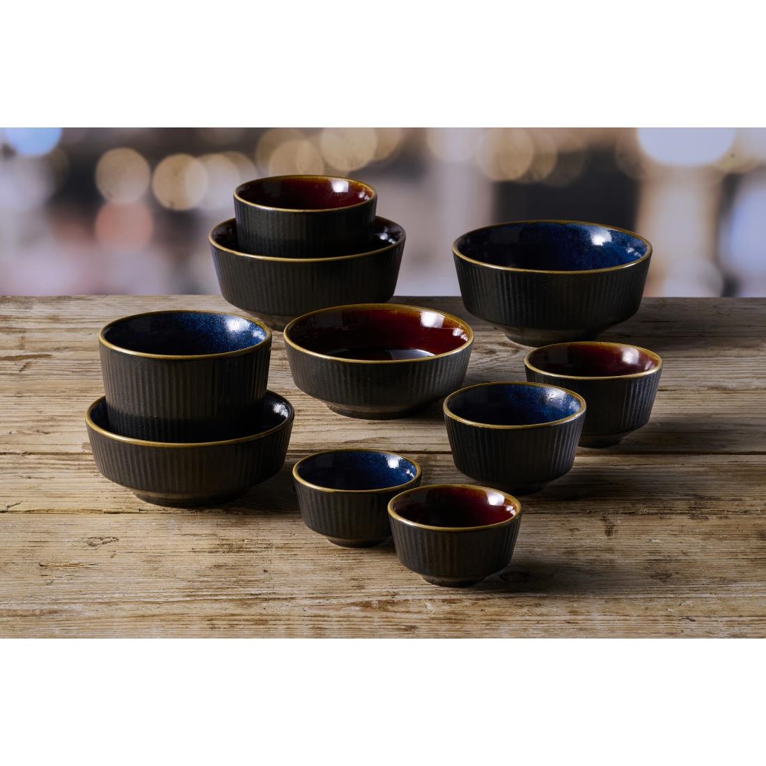 Churchill Nourish Tokyo Blue Kochi Shallow Bowl 50 x 115mm Pack of 12 (DX848)
