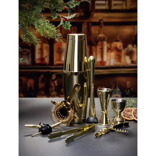 Beaumont Boston Can Set Gold Plated 828ml and 532ml (DZ780)