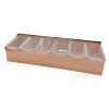 Beaumont 6 Part Stainless Steel Condiment Holder Copper Plated (DZ787)