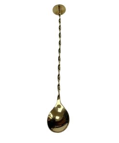 Beaumont Gold Plated Cocktail Spoon With Masher (DZ796)