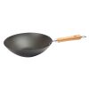 Dexam School of Wok Pre-Seasoned Carbon Steel Flat Base Wok 270mm (DZ888)
