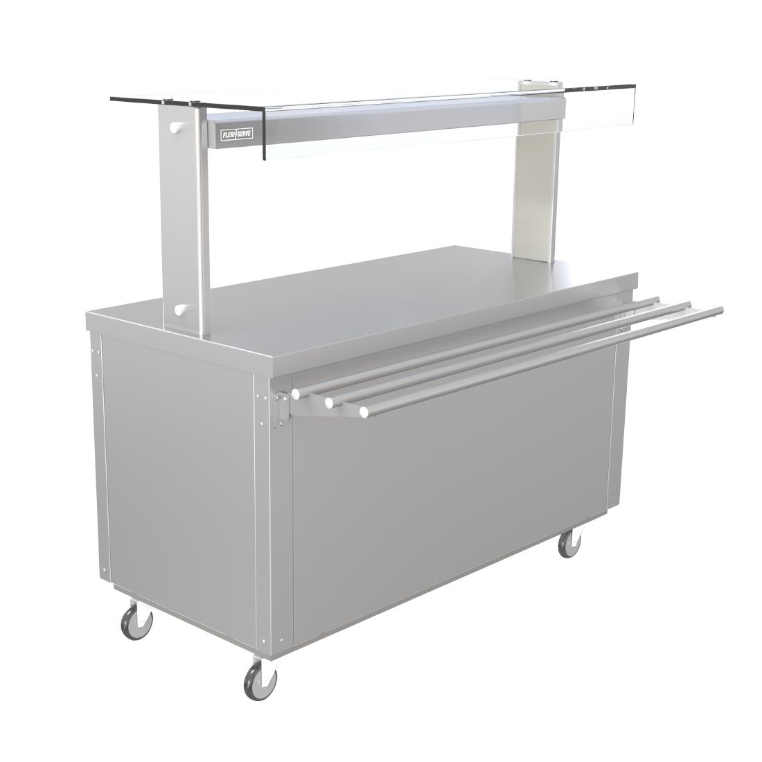 Parry Flexi-Serve Ambient Cupboard with Plain Top and LED Illuminated Gantry FS-A4Pack (FD232)