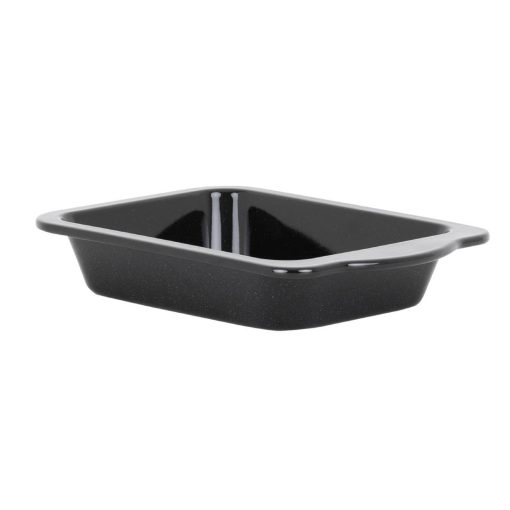 Wham Enamel Handled Roaster Black 220mm (FU140)