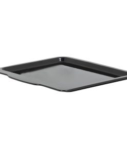 Wham Enamel Handled Oven Tray Black 400mm (FU150)