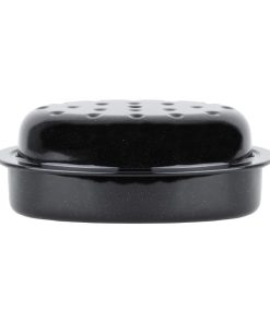 Wham Enamel Oval Roaster Black (FU151)