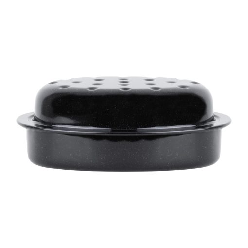 Wham Enamel Oval Roaster Black (FU151)