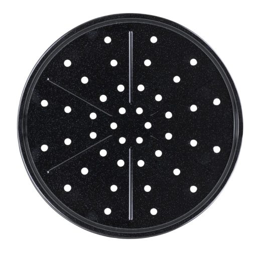 Wham Enamel Pizza Tray Black 330mm (FU152)
