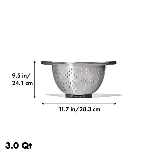 OXO Steel Colander 2-8Ltr (FU274)