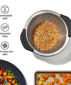 OXO Steel Colander 2-8Ltr (FU274)