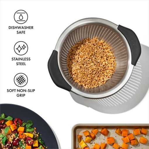 OXO Steel Colander 2-8Ltr (FU274)