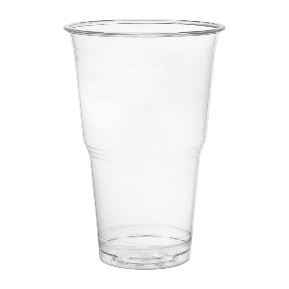 Vegware PLA Pint to Brim Cup UKCA-UKNI-CE-marked 96-Series 1000 pack (FU456)