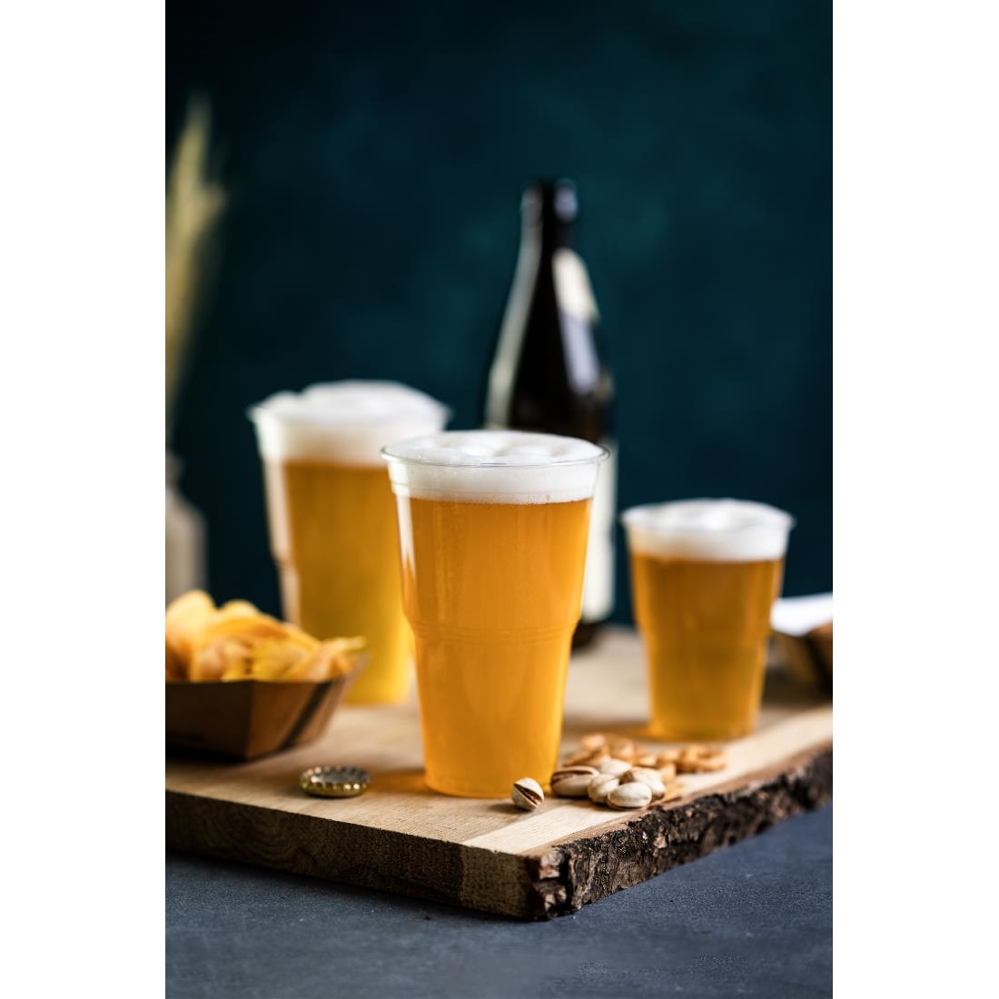 Vegware PLA Pint to Brim Cup UKCA-UKNI-CE-marked 96-Series 1000 pack (FU456)
