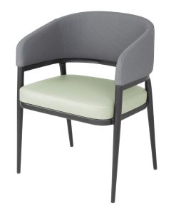 Bolero Meridian Interior Chairs - Pistachio Grey 2 pack (FU520)