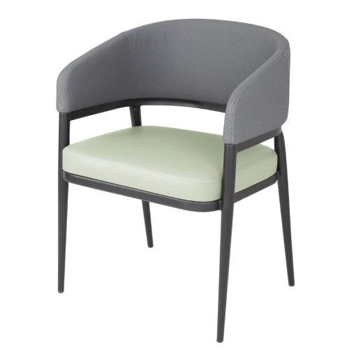 Bolero Meridian Interior Chairs - Pistachio Grey 2 pack (FU520)